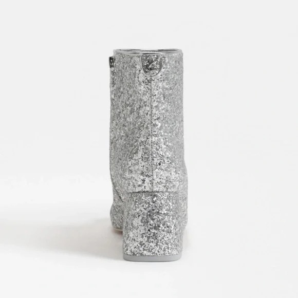 New Circus NY by Sam Edelman Women's Osten Ankle Boot Bootie Silver Glitter NIB - Picture 9 of 11